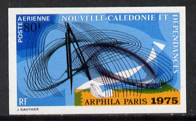 New Caledonia 1974 'Arphila '75' Stamp Exhibition (Art) imperf proof from limited printing, SG 545*