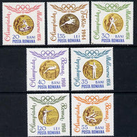 Rumania 1964 Tokyo Olympic Games - Rumanian Gold Medals perf set of 8 unmounted mint, SG 3212-19*, Mi 2345-52*