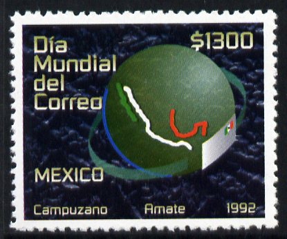 Mexico 1992 World Post Day unmounted mint, SG 2095