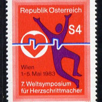 Austria 1983 7th World Symposium on Pacemakers unmounted mint, SG 1961