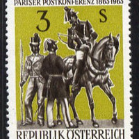 Austria 1963 Centenary of Paris Postal Conference unmounted mint, SG 1394