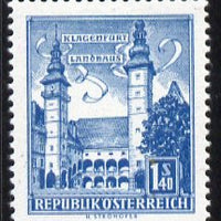 Austria 1957-70 Klagenfurt Town Hall 1s 40 from Buildings def set unmounted mint, SG 1306