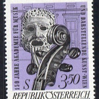 Austria 1967 150th Anniversary of Academy of Music and Dramatic Art unmounted mint, SG 1513