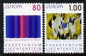 Liechtenstein 1993 Europa - Contemporary Art set of 2 unmounted mint SG 1049-50
