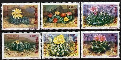 Rumania 1997 Flowering Cacti perf set of 6 unmounted mint, SG 5882-7