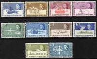 British Antarctic Territory 1963-69 first definitives short set to 1s very lightly mounted mint, 10 values SG 1-10