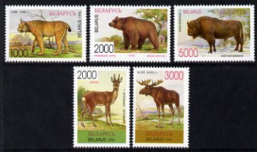 Belarus 1996 Mammals set of 5 unmounted mint, SG 135-39