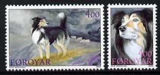 Faroe Islands 1994 Sheepdogs set of 2 unmounted mint, SG 258-59
