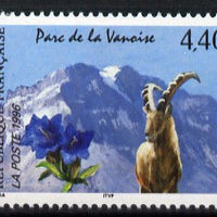 France 1996 Ibex and gentian 4.40f from National Parks set unmounted mint, SG3320