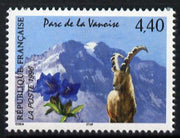 France 1996 Ibex and gentian 4.40f from National Parks set unmounted mint, SG3320