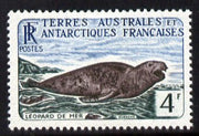 French Southern & Antarctic Territories 1956-60 Leopard Seal 4f very unmounted mint SG 7