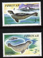 Faroe Islands 1992 Seals set of 2 unmounted mint, SG 227-28