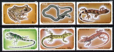 Fiji 1986 Reptiles & Amphibians set of 6 unmounted mint, SG 741-46