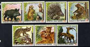 Equatorial Guinea 1976 Nature protection (5th Series) European animals set of 7 unmounted mint, Mi 886-92