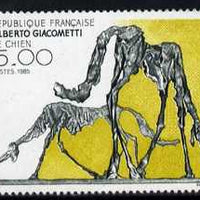 France 1985 'The Dog' sculpture 5f, from Art set of 5, unmounted mint, SG2676
