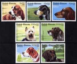 Guinea - Bissau 1988 Dogs set of 7 unmounted mint, SG 1044-50