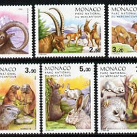 Monaco 1986 Mammals in Mercantour National Park set of 6 unmounted mint, SG 1772-77