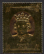 Staffa 1977 Monarchs £8 Richard II embossed in 23k gold foil (Rosen #479) unmounted mint