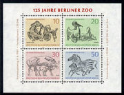 Germany - West Berlin 1969 125th Anniversary of Berlin Zoo sheetlet of 4 unmounted mint, SG MS B332