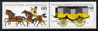 Germany 1985 Mophila '85 Stamp Exhibition se-tenant pair unmounted mint, SG2104-05