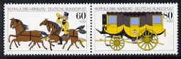 Germany 1985 Mophila '85 Stamp Exhibition se-tenant pair unmounted mint, SG2104-05