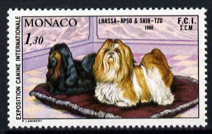 Monaco 1980 International Dog Show 1f 30 unmounted mint, SG1449