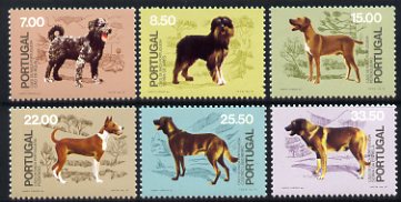 Portugal 1981 50th Anniversary of Kennel Club of Portugal set of Dogs unmounted mint, SG 1832-37