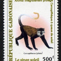 Gabon 1996 Sun-tailed monkey 500f unmounted mint