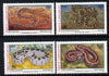 Turkey 1991 World Environment Day set of 4 snakes unmounted mint, SG 3130-33