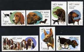 Vietnam 1989 Dogs set of 7 unmounted mint, SG 1306-12