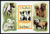Ras Al Khaima 1971 Dogs 5R imperf miniature sheet, unmounted mint, Mi Bl 104