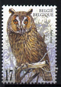 Belgium 1999 Long-Eared Owl (Asio otus) 17f unmounted mint SG 3480