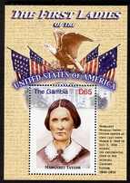 Gambia 2007 The First Ladies of USA - Margaret Taylor perf m/sheet unmounted mint SG MS 5098q