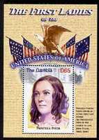 Gambia 2007 The First Ladies of USA - Priscilla Tyler perf m/sheet unmounted mint SG MS 5098o