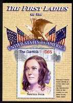 Gambia 2007 The First Ladies of USA - Priscilla Tyler perf m/sheet unmounted mint SG MS 5098o
