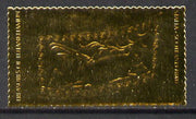 Staffa 1979 Treasures of Tutankhamun £8 Panel From Prince's Chair embossed in 23k gold foil (Rosen #646) unmounted mint