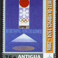 Antigua 2006 Poster for Winter Olympics Sapporo 75c from Winter Olympics set unmounted mint, SG 3970