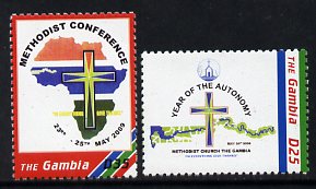 Gambia 2009 Methodist Conference/Year of Automony set of 2 unmounted mint