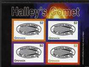 Grenada 2007 Halley's Comet 1986 perf sheetlet of 4 unmounted mint, SG 5282-85