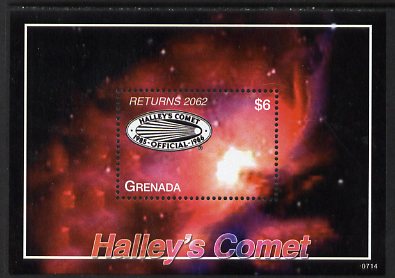 Grenada 2007 Halley's Comet Returns 2062 perf m/sheet unmounted mint, SG MS5286