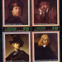 Liberia 2006 400th Birth Anniversary of Rembrandt Harmenz van Rijn set of 4 unmounted mint