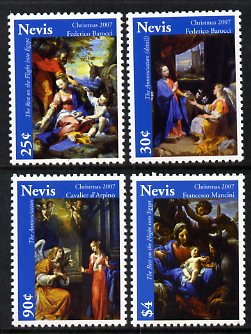 Nevis 2007 Christmas paintings set of 4 unmounted mint, SG 2056-59