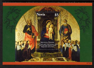 Nevis 2007 Christmas paintings perf m/sheet unmounted mint, SG MS2060