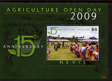 Nevis 2009 15th Anniversary of Agriculture Open Day perf m/sheet, unmounted mint