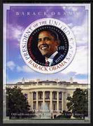 St Kitts 2009 Inauguration of Pres Barack Obama perf m/sheet (with circular stamp), unmounted mint SG MS972