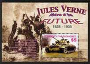 St Vincent 2005 Death Centenary of Jules Verne perf m/sheet (Tank), unmounted mint SG MS5491c