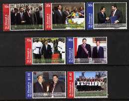 St Vincent 2006 25th Anniversary of Diplomatic Relations with Taiwan set of 7, unmounted mint SG 5592-98
