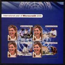 Sierra Leone 2005 International Year of Microcredit perf m/sheet of 4 values unmounted mint, SG MS4394
