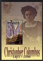 St Vincent - Bequia 2006 500th Death Anniversary of Columbus perf m/sheet (The Pinta) unmounted mint