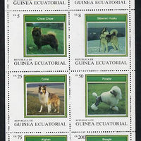 Equatorial Guinea 1977 Dogs perf set of 8 unmounted mint (Mi 1129-36A)